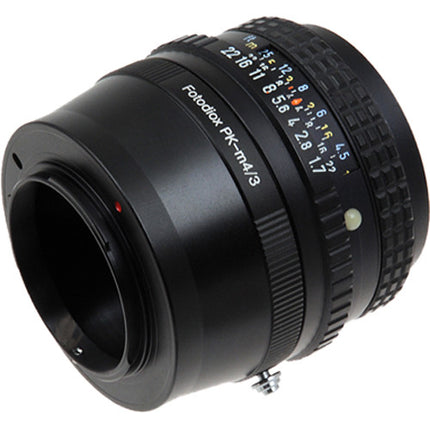 FotodioX Adaptador de Montura para Lente Pentax K a Micro Cuatro Tercios con Enfoque Infinito