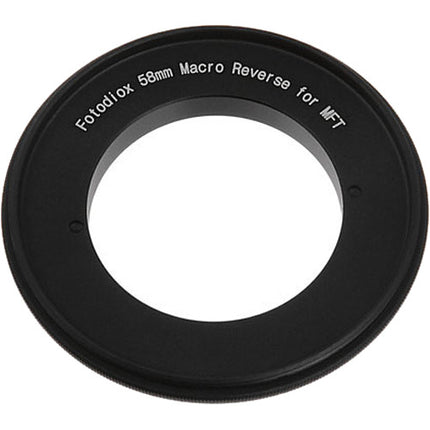 FotodioX Adaptador Macro Reverso 58mm Anodizado para Micro Cuatro Tercios