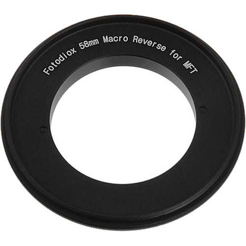 FotodioX Adaptador Macro Reverso 58mm Anodizado para Micro Cuatro Tercios