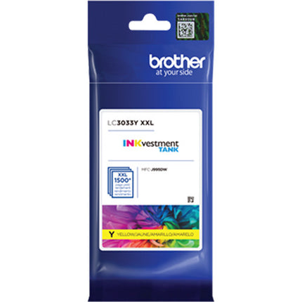 Brother LC3033 Cartucho de Tinta Amarillo Super Rendimiento para MFC-J995DW XL