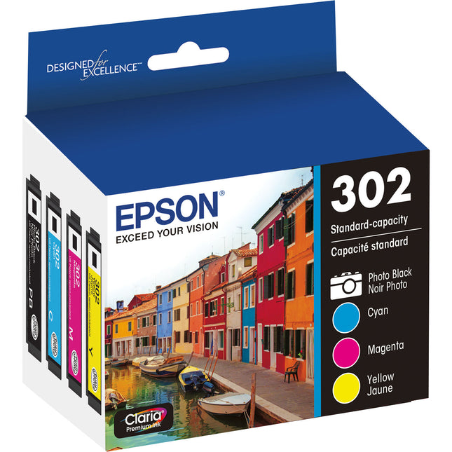 Epson Claria Premium 302 Multiténer de Tinta Capacidad Estándar para Expression Premium XP-6000