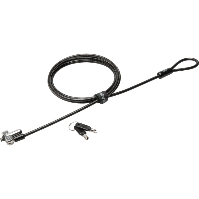 Kensington N17 Candado con Cable 6 Pies Acero Carbono para Ranuras en Cuña
