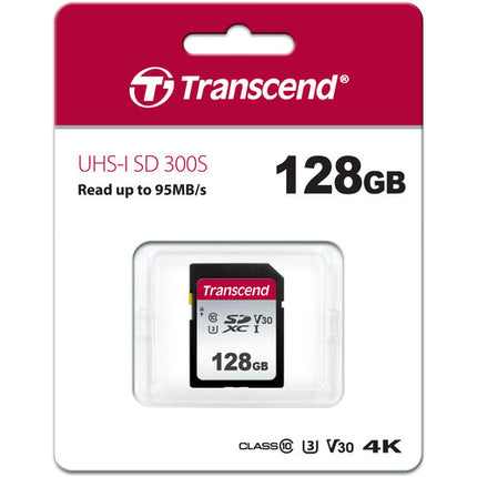 Transcend 128GB 300S Tarjeta de Memoria SDXC UHS-I 100 MB/s Clase 10