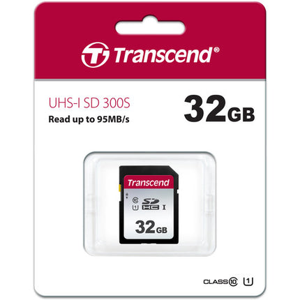 Transcend 32GB Tarjeta de Memoria SDHC UHS-I 300S Velocidad 100MB/s Clase 10