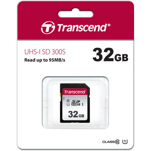 Transcend 32GB Tarjeta de Memoria SDHC UHS-I 300S Velocidad 100MB/s Clase 10
