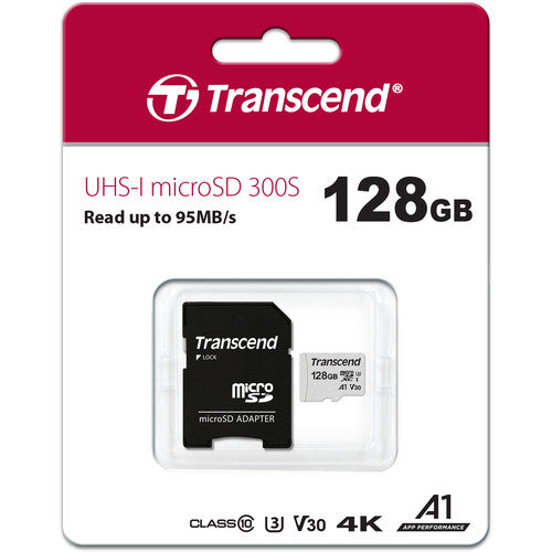 Transcend 128GB 300S microSDXC UHS-I Clase 10 con Adaptador SD