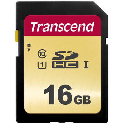 Transcend 16GB 500S Tarjeta de Memoria SDHC UHS-I 95MBs lectura 60MBs escritura