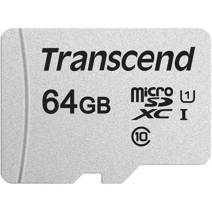 Transcend 64GB 300S microSDXC Tarjeta de Memoria UHS-I 100MB/s SD Adapter
