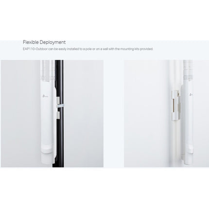 TP-Link EAP110-OUTDOOR V3 Punto de Acceso Exterior 300 Mb/s 2.4 GHz 2 Antenas Impermeables