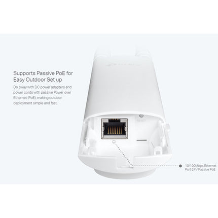 TP-Link EAP110-OUTDOOR V3 Punto de Acceso Exterior 300 Mb/s 2.4 GHz 2 Antenas Impermeables