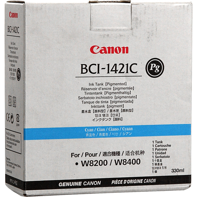 Tinta Canon BCI-1421C PG Cian 330 ml para impresoras Inkjet imagePROGRAF