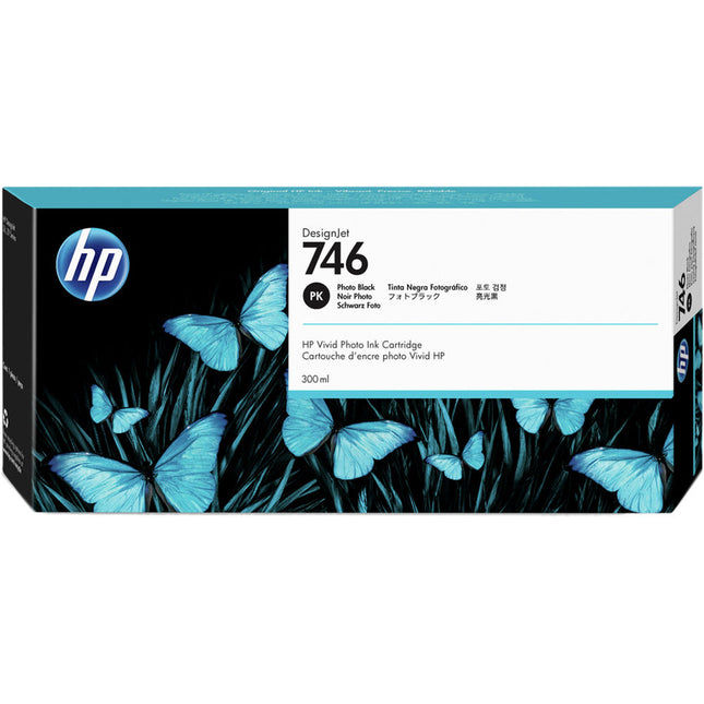 Cartucho de Tinta Negra Fotográfica HP 746 para DesignJet 300mL