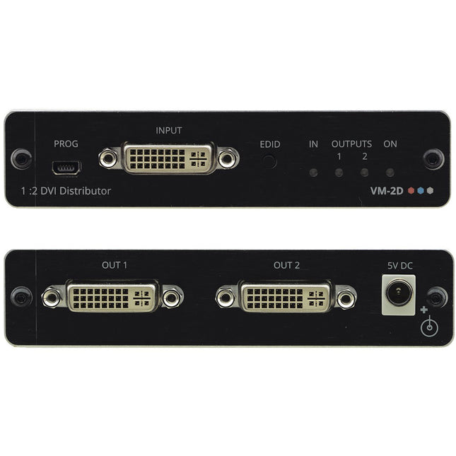 Kramer 1:2 Amplificador de Distribución DVI 4K60 4:2:0 con 1 Entrada y 2 Salidas