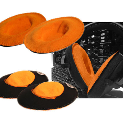 Bluestar CanSkins Fundas para Auriculares Sony MDR-7510 Par Naranja Suaves Transpirables