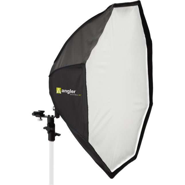 Angler BoomBox 26 pulgadas para flashes de zapato con difusor y plato deflector