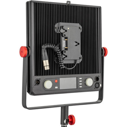 Placa de Batería Luxli para Panel LED Timpani 1x1 Montura Gold con Cable XLR 4 Pines