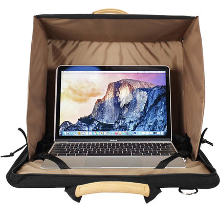 PortaBrace DC-3VB Estuche para Director Negro para Laptop de 17 Pulgadas con Correa Ajustable