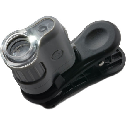 Carson MicroMini Microscopio de Bolsillo con Luz LED y Adaptador Smartphone