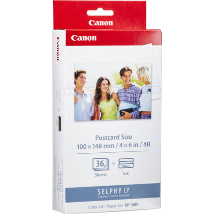 Canon KP-36IP Set de Tinta y Papel para Impresoras SELPHY 4x6 36 Hojas