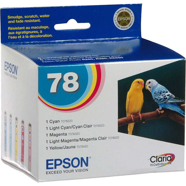 Cartuchos de tinta Epson 78 Claria Hi-Definition multipack para impresora