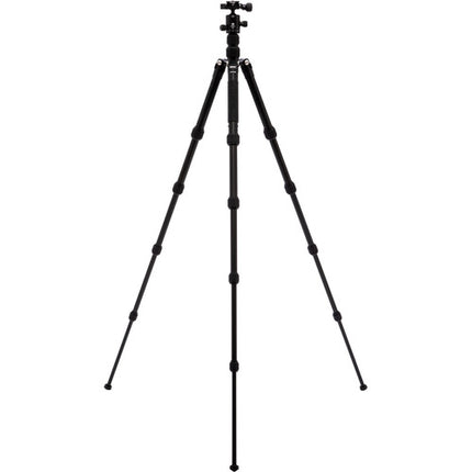 Benro Tripster Travel Tripod 1 Series Trípode de Aluminio Negro 59.3" Máx Carga 18 lb Con Cabeza Esférica y Maletín