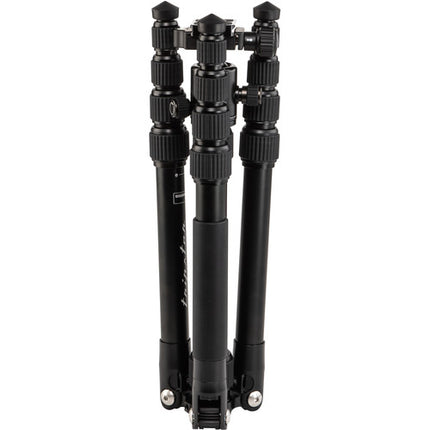 Benro Tripster Travel Tripod 1 Series Trípode de Aluminio Negro 59.3" Máx Carga 18 lb Con Cabeza Esférica y Maletín
