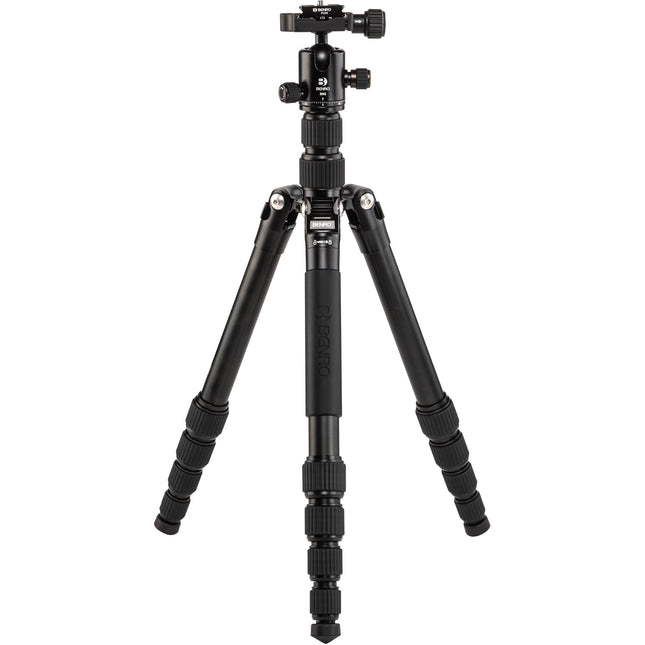 Benro Tripster Travel Tripod 1 Series Trípode de Aluminio Negro 59.3" Máx Carga 18 lb Con Cabeza Esférica y Maletín