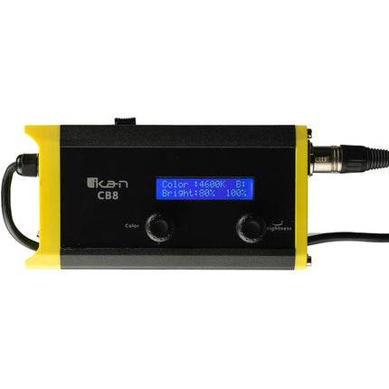 ikan CB8 Canvas Kit de Lámpara LED Bicolor 3 Puntos 2800-6500K 74" Tripié