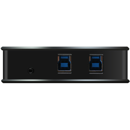 IOGEAR 2x4 USB 3.0 Conmutador Para Compartir Periféricos Velocidad 5 Gb/s Adaptador USB Tipo C Incluido