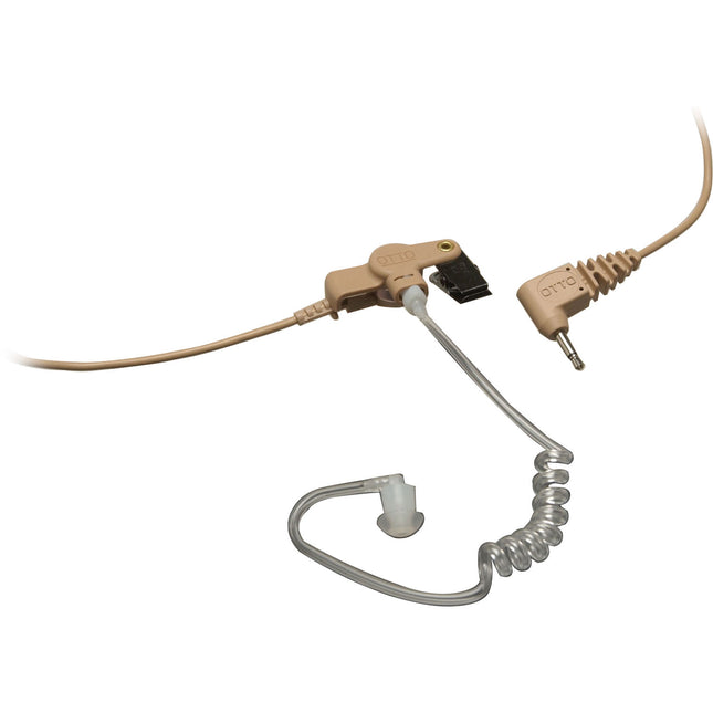Otto Engineering Kit Auricular Escucha Solo con Tubo Acústico Beige 3.5mm 1.2m