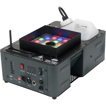 American DJ Fog Fury Jett Pro Máquina de Humo LED RGBA+UV 40 000 ft³/min 40' de Altura con Control Remoto inalámbrico