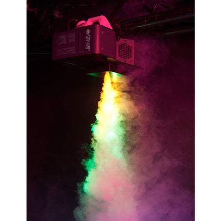 American DJ Fog Fury Jett Pro Máquina de Humo LED RGBA+UV 40 000 ft³/min 40' de Altura con Control Remoto inalámbrico