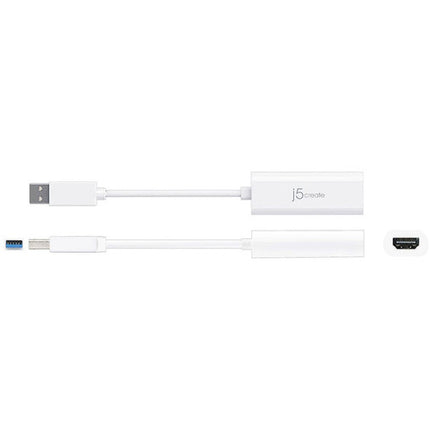 j5create Adaptador USB 3.0 a HDMI para Monitores 1080p y 2K
