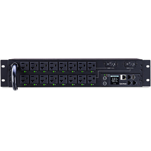 CyberPower PDU41003 PDU con 16 tomas NEMA 5-20R y enchufe NEMA L5-30P 12 pies