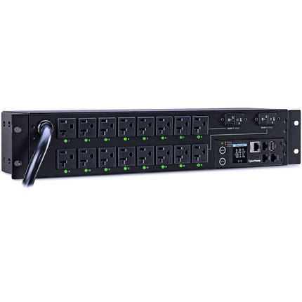 CyberPower PDU41003 PDU con 16 tomas NEMA 5-20R y enchufe NEMA L5-30P 12 pies