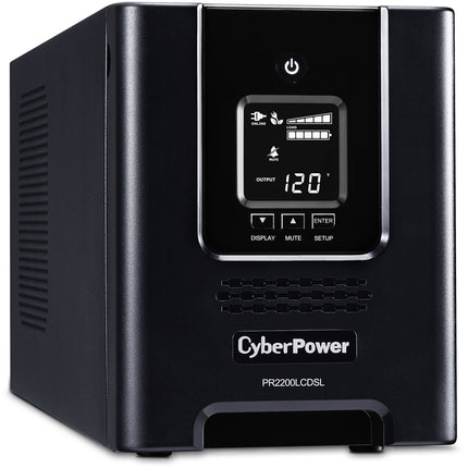 CyberPower PR2200LCDSL SAI con 2070 VA 1980W 7 Salidas batería y protección eléctrica