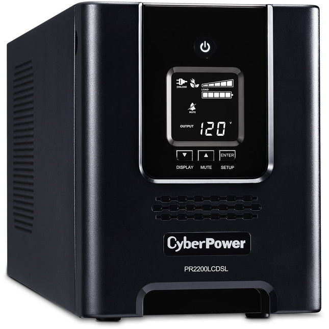 CyberPower PR2200LCDSL SAI con 2070 VA 1980W 7 Salidas batería y protección eléctrica
