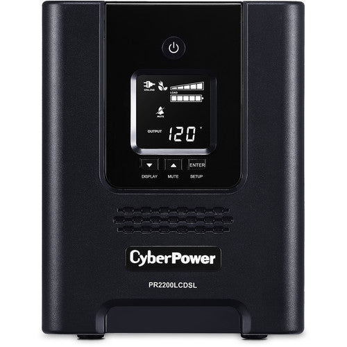 CyberPower PR2200LCDSL SAI con 2070 VA 1980W 7 Salidas batería y protección eléctrica