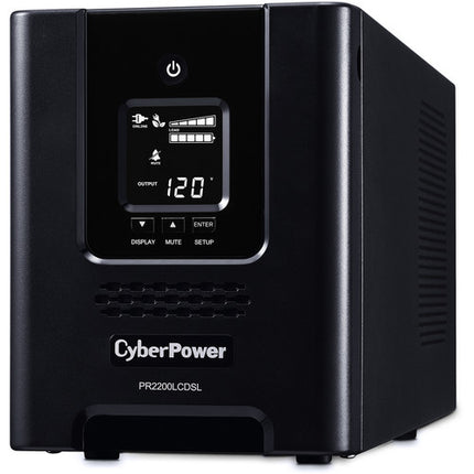 CyberPower PR2200LCDSL SAI con 2070 VA 1980W 7 Salidas batería y protección eléctrica