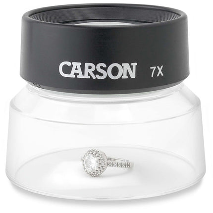 Carson LL-77 7x Lupa de pie con lentes dobles preenfocadas y base acrílica