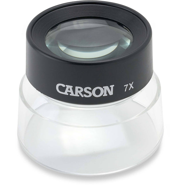 Carson LL-77 7x Lupa de pie con lentes dobles preenfocadas y base acrílica