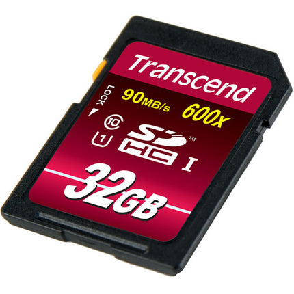 Transcend 32GB Tarjeta de Memoria SDHC Clase 10 UHS-I 90MB/s Lectura 45MB/s Escritura