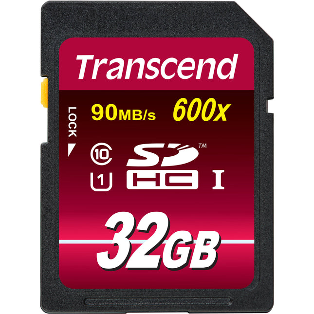 Transcend 32GB Tarjeta de Memoria SDHC Clase 10 UHS-I 90MB/s Lectura 45MB/s Escritura