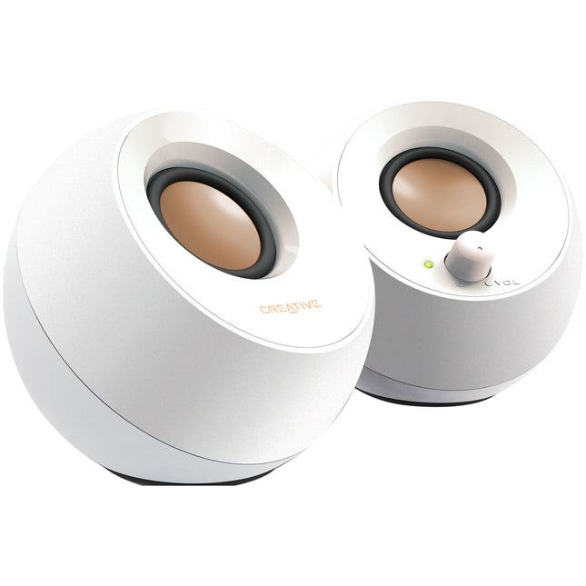 Creative Labs Creative Pebble altavoces de escritorio USB 2.0 4.4W RMS diseño compacto blanco
