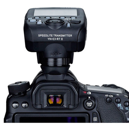 Yongnuo YN-E3-RT II Transmisor Inalámbrico Speedlite para Canon 15 Canales 5 Grupos Alcance 100m