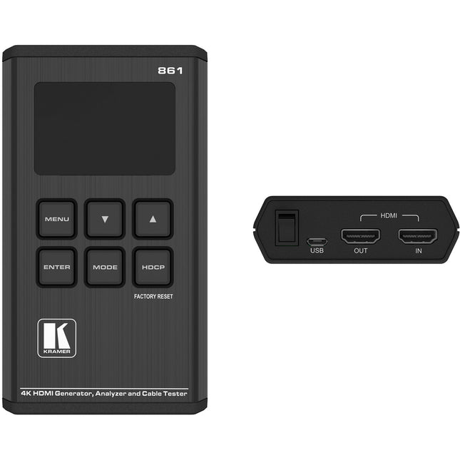 Kramer 18G Generador de Señal Bolsillo 4K HDR 23 Resoluciones OLED portátil