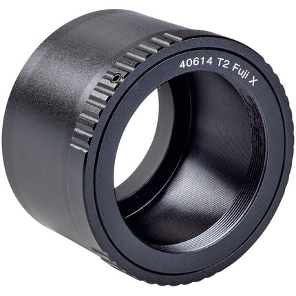 Adaptador Opticron T-Mount para cámara FUJIFILM aluminio anodizado negro