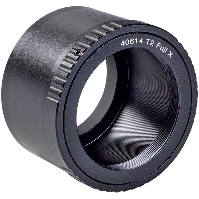 Adaptador Opticron T-Mount para cámara FUJIFILM aluminio anodizado negro