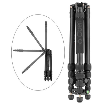 Oben AT-3565 Trípode de Viaje de Aluminio 61.8" 20 lb con Cabezal BZ-217T