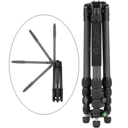 Oben CT-3565 Trípode de fibra de carbono 61.8" 20 lb BZ-217T Cabezal bola